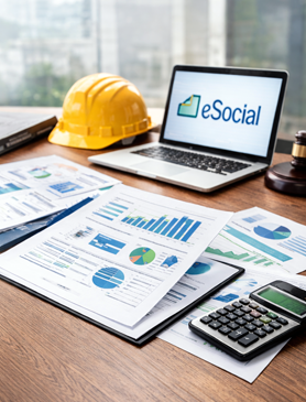 Imagem representativa do curso de Departamento Pessoal avançado: Ênfase em eSocial (incluindo SST e NR-01), legislação e cálculos