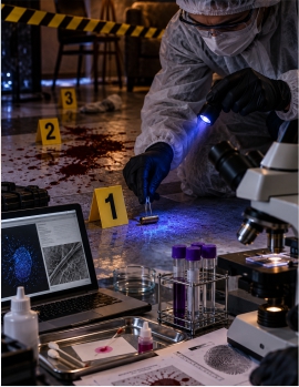 Imagem representativa do curso de Perícia de Cena de Crime : Do Vestígio ao Tribunal 